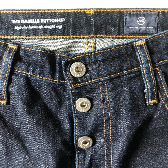 Excellent AG Adriano Goldschmied The Isabelle High Rise Straight Crop, Size 30 - Picture 3 of 5